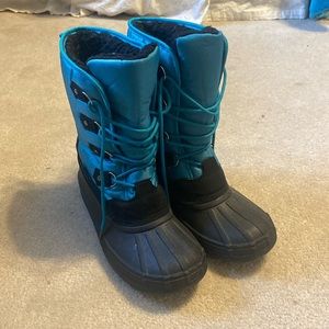 teal women’s snow boots